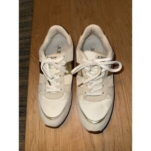 J.Crew Shoes Womens 8 Trainers In Metallic Colorblock Beige Athletic Sneakers